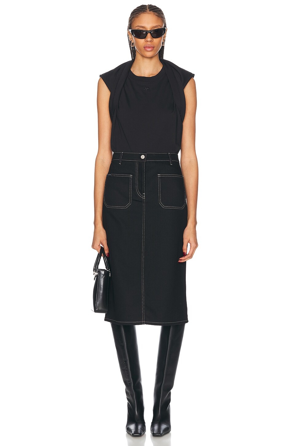 2 Pocket Denim Skirt - 5