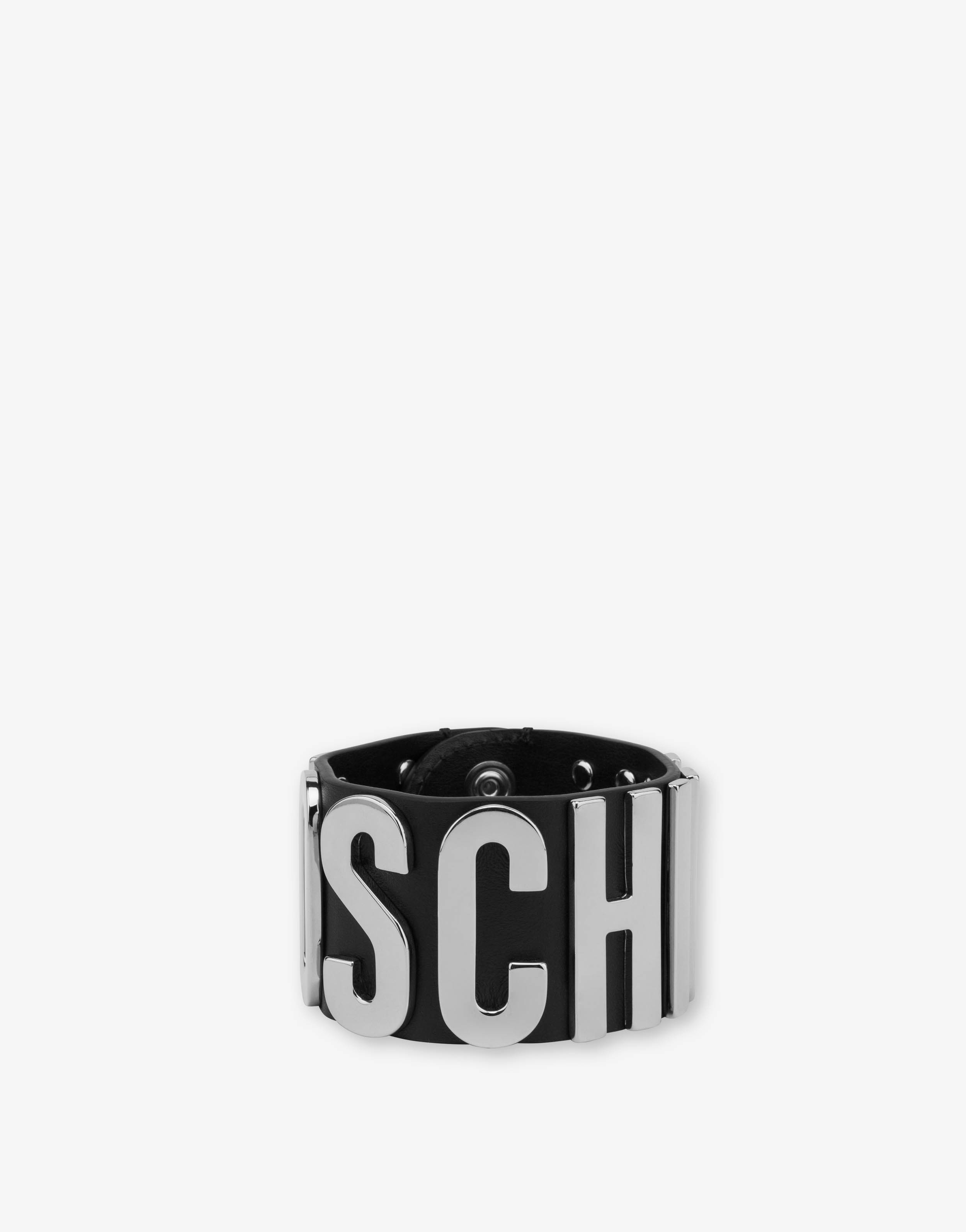 LOGO LETTERING CALFSKIN BRACELET - 1