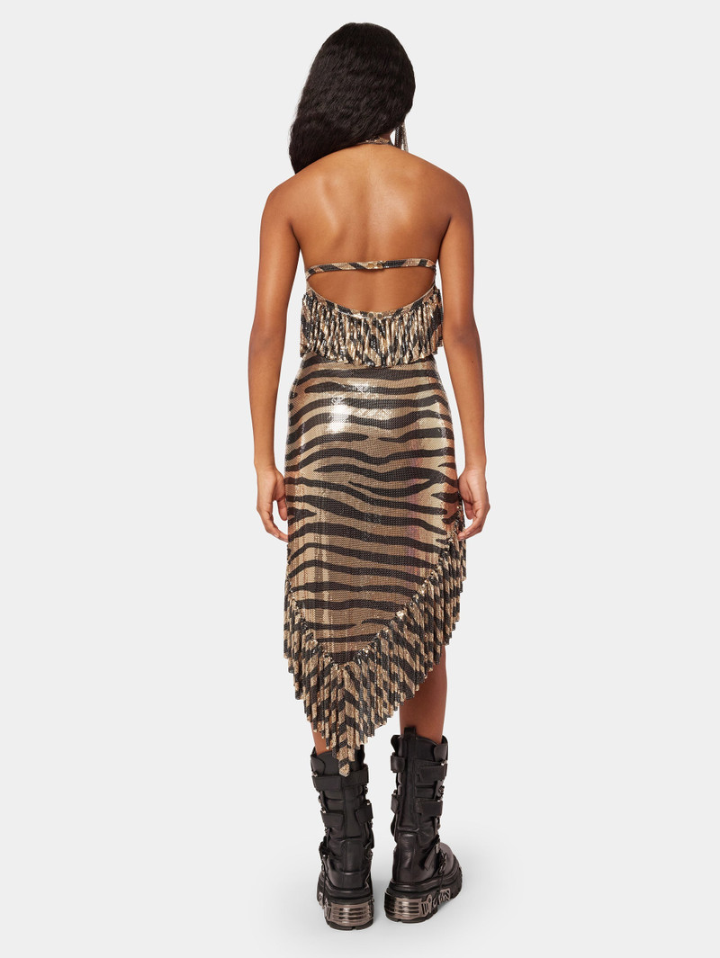 LONG PIXEL SKIRT WITH TIGER PRINT 6