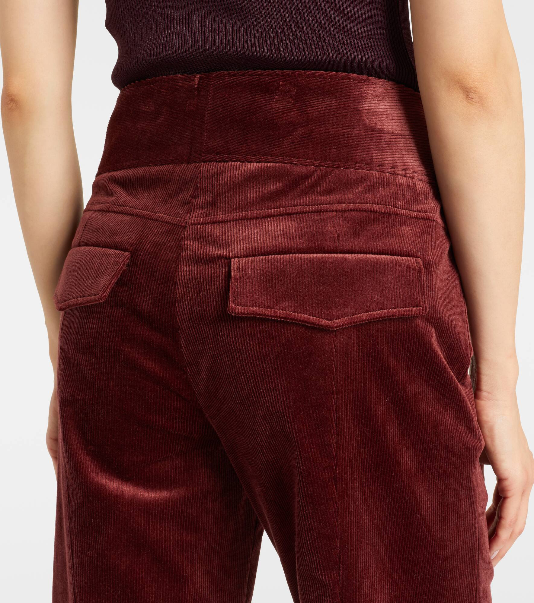 Twisted Structure corduroy flared pants - 6