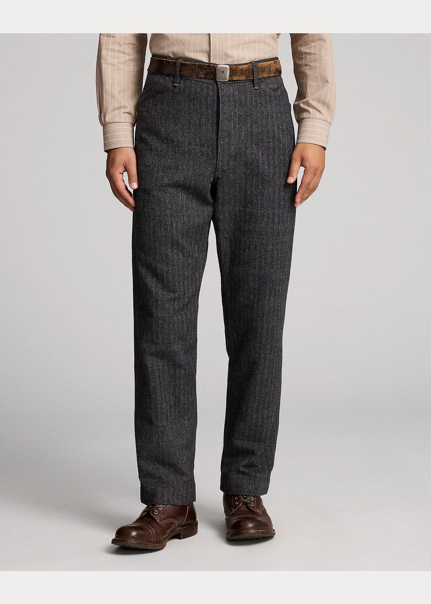 Cotton-Linen Herringbone Field Pant - 3