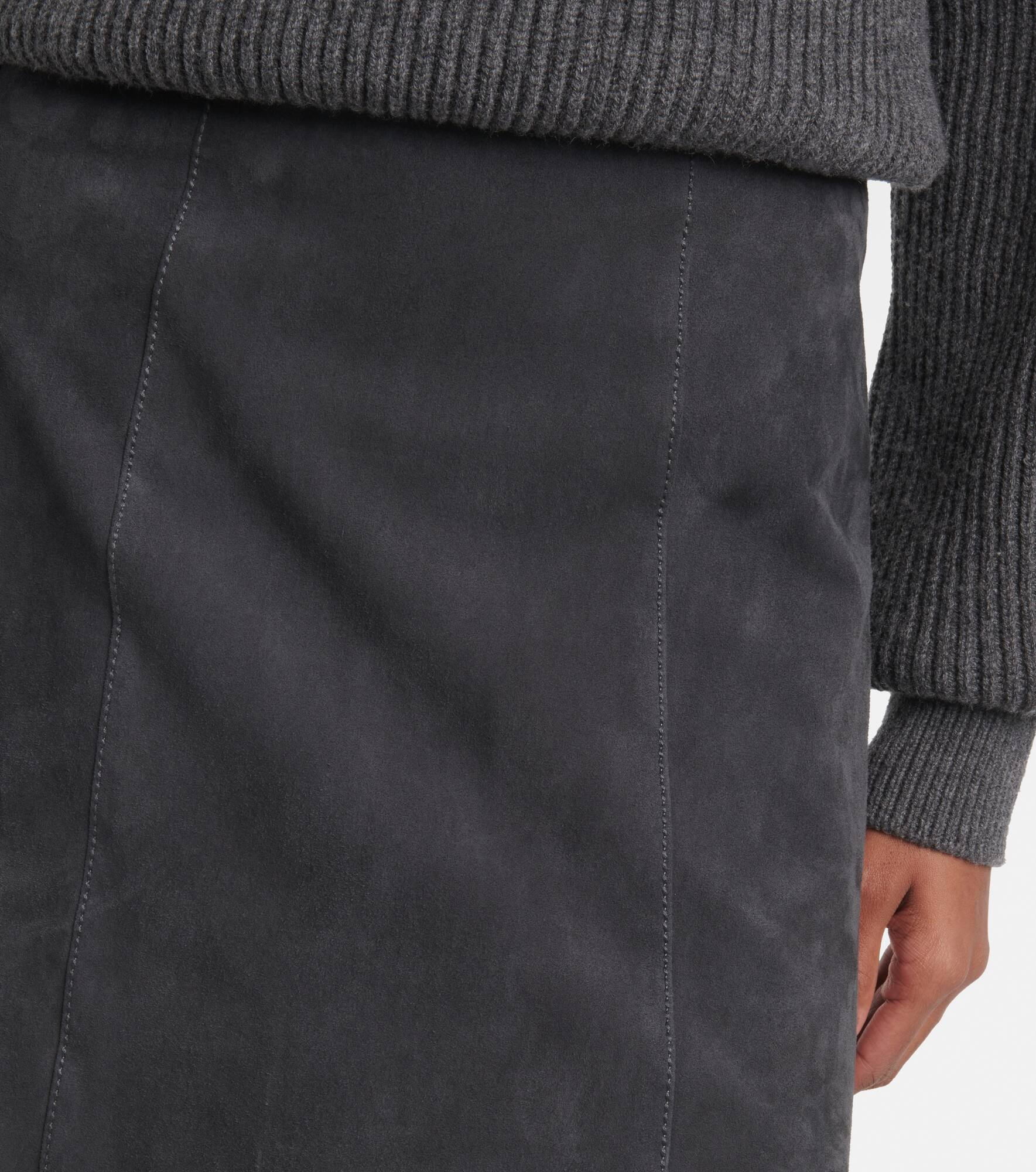 Suede midi skirt - 4