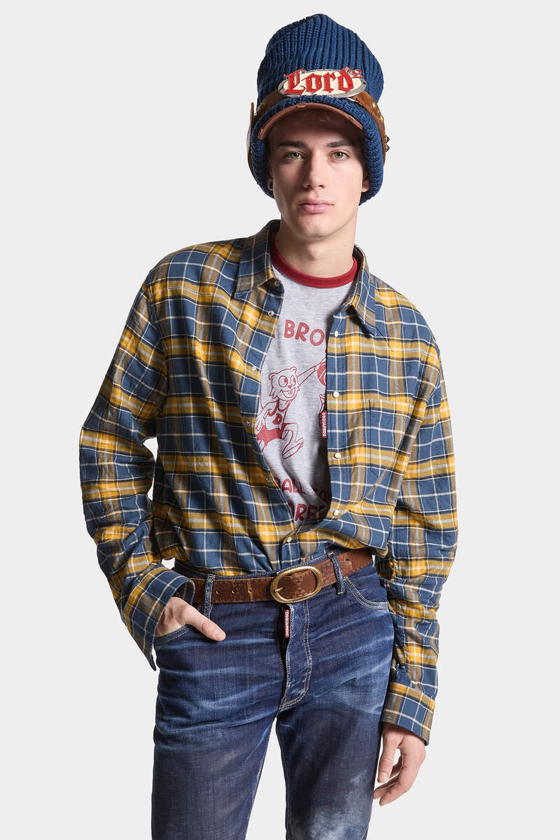 CANADIAN CHECK FLANEL REGULAR SHIRT - 3