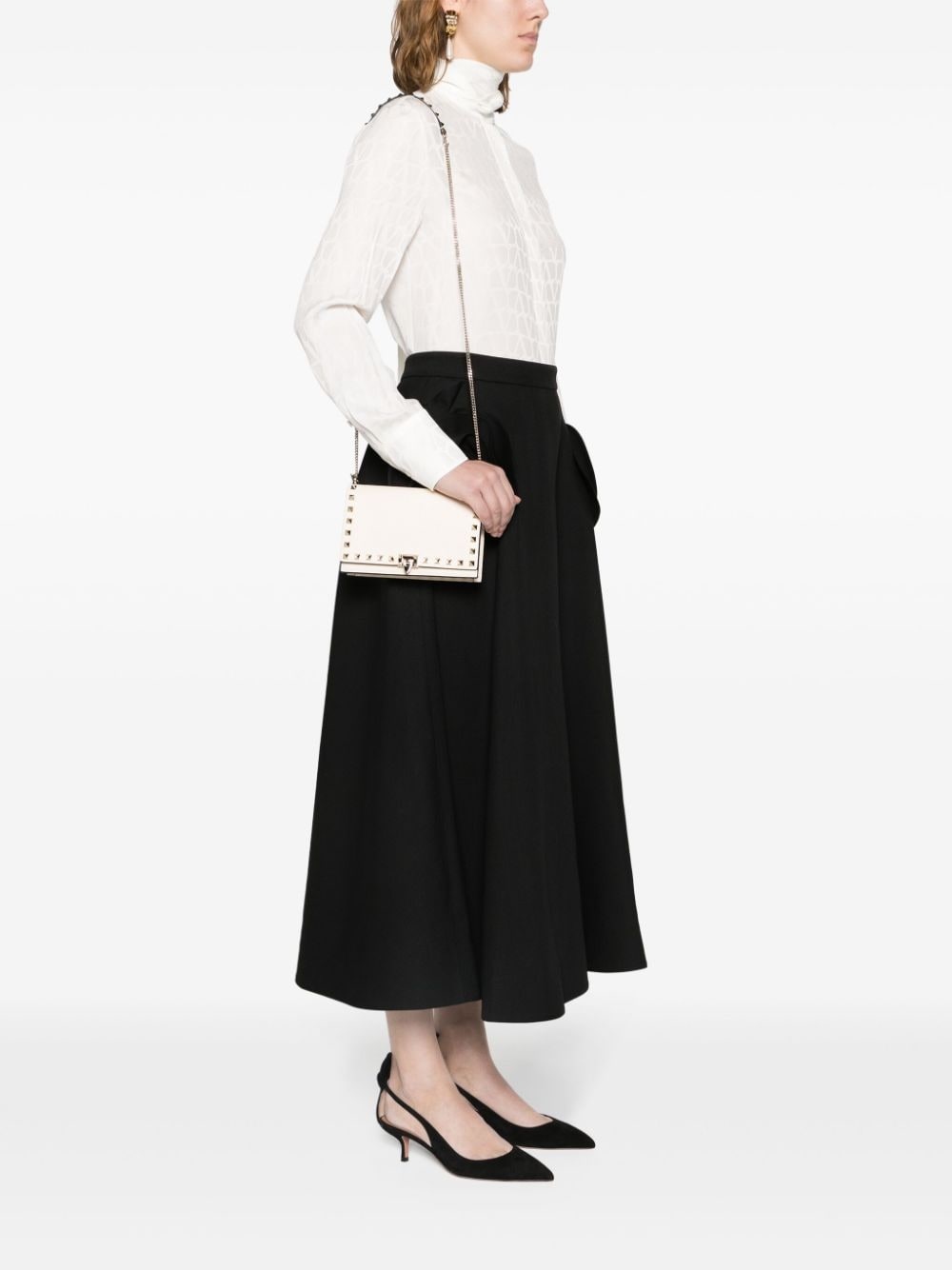 Rockstud leather crossbody bag - 2