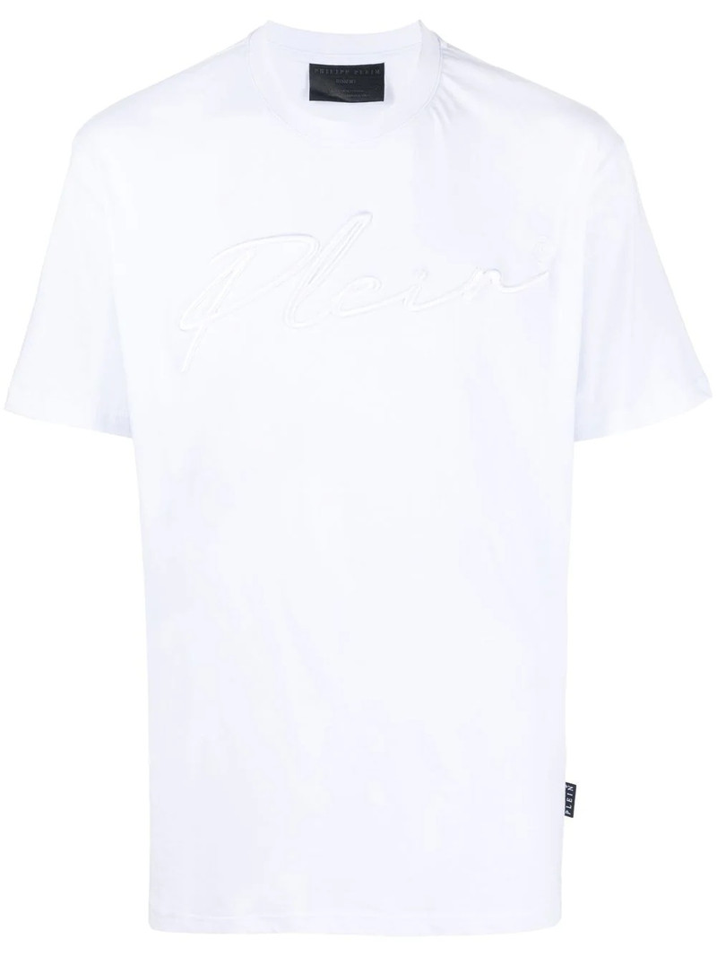 embroidered-logo crew-neck T-shirt 1