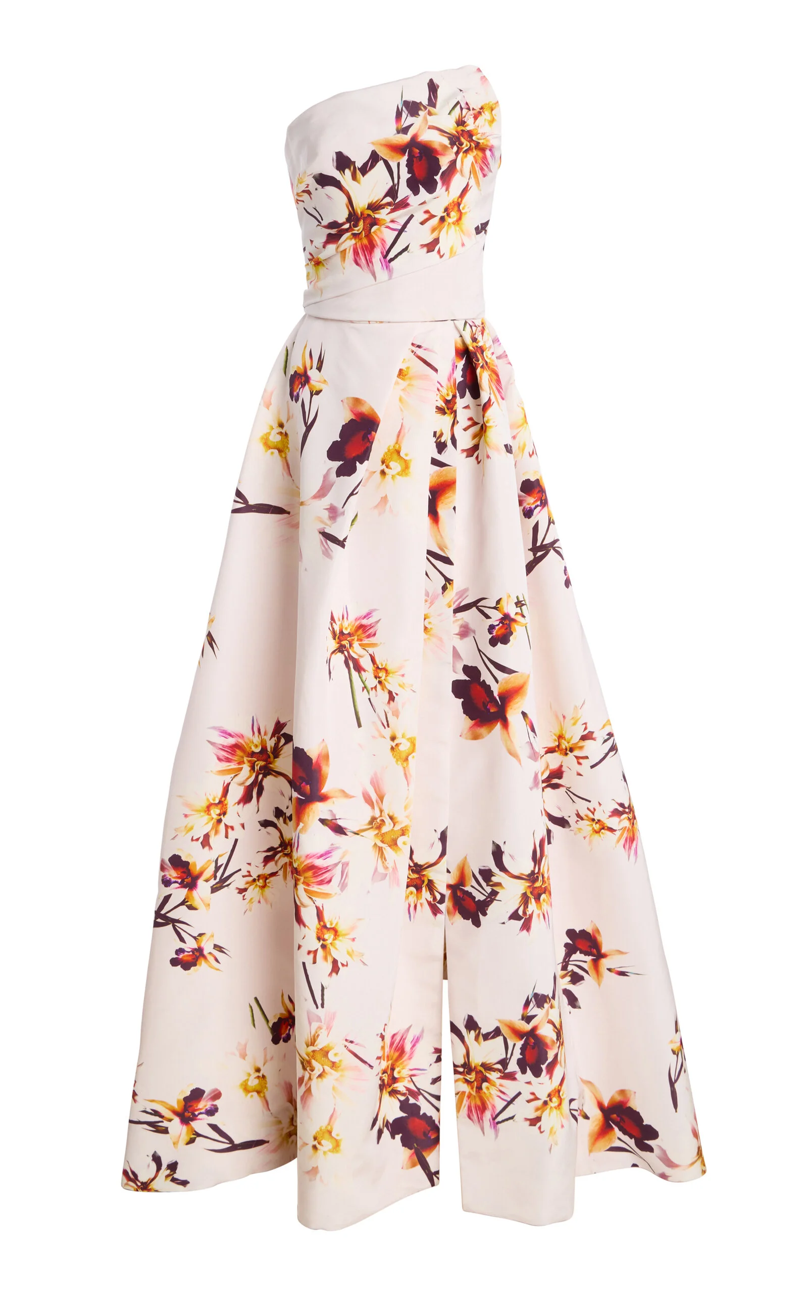 Asymmetric Strapless Ball Gown multi - 1