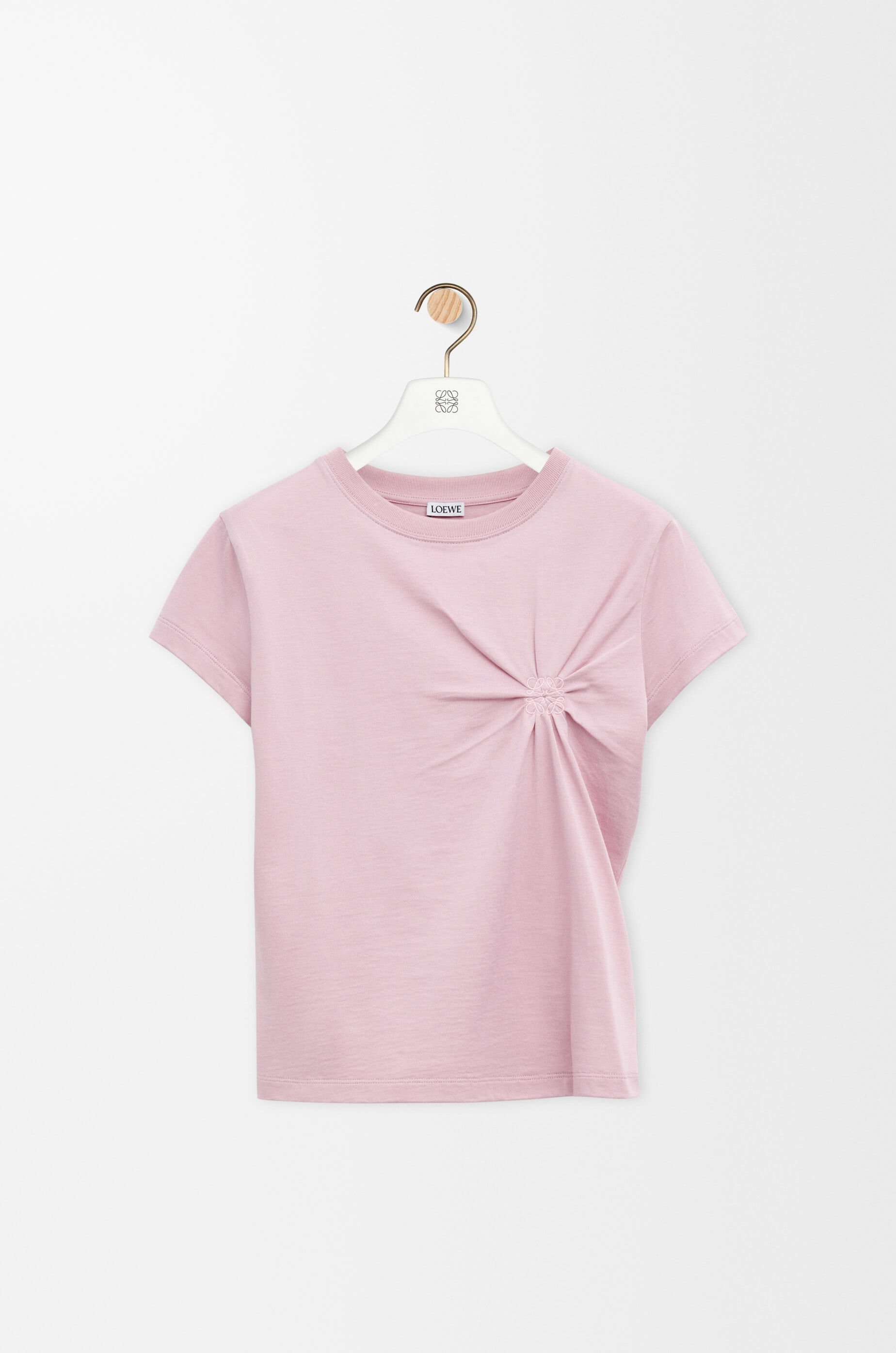 Small fit T-shirt in cotton and viscose - 1