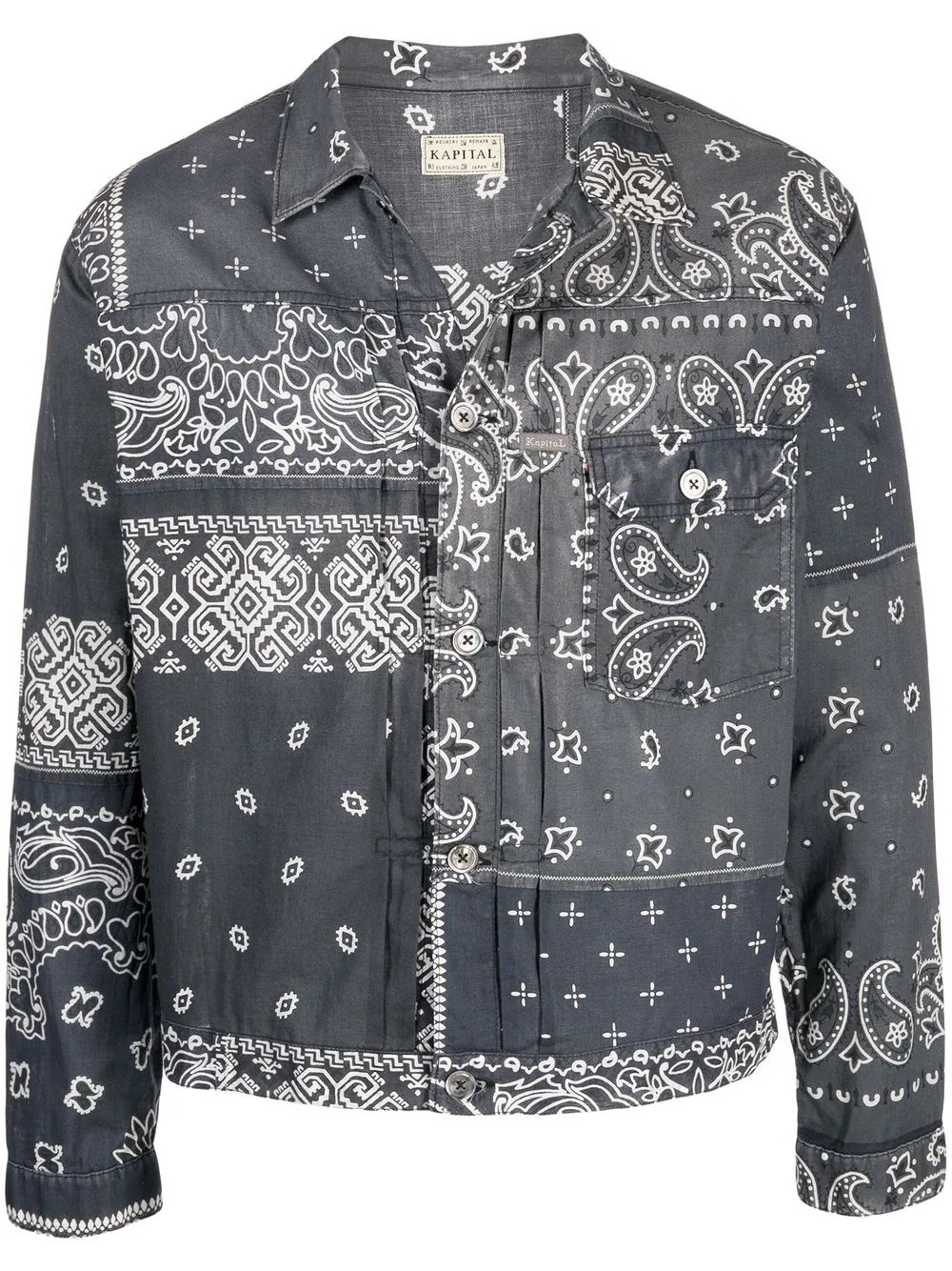 Bandana patchwork jacket - 1