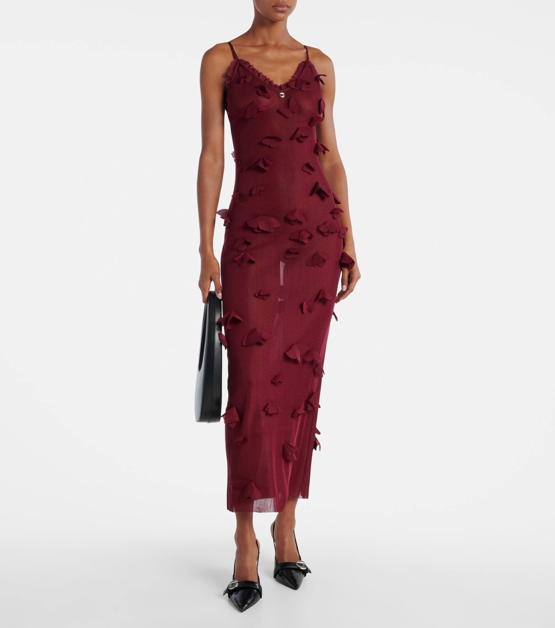 Butterflies Techno embroidered midi dress - 2