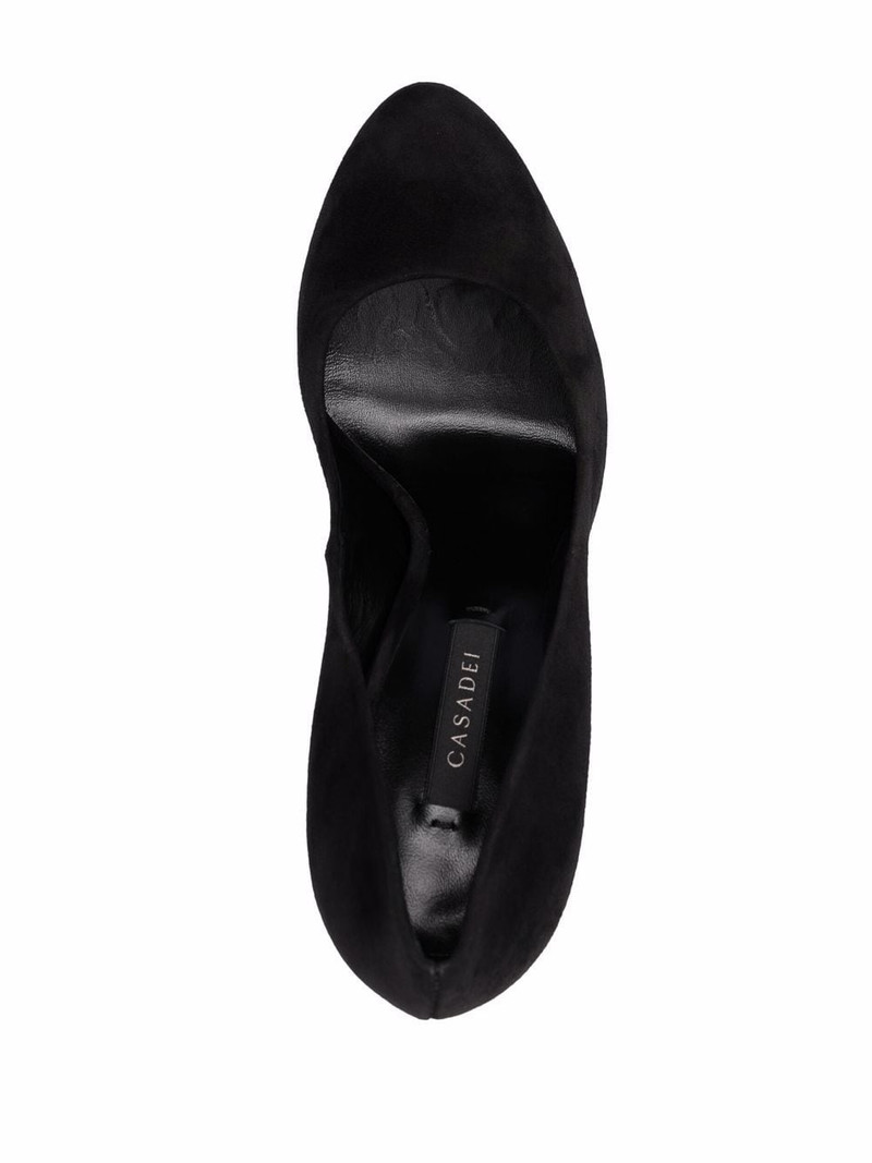 Flora suede-leather pumps 4