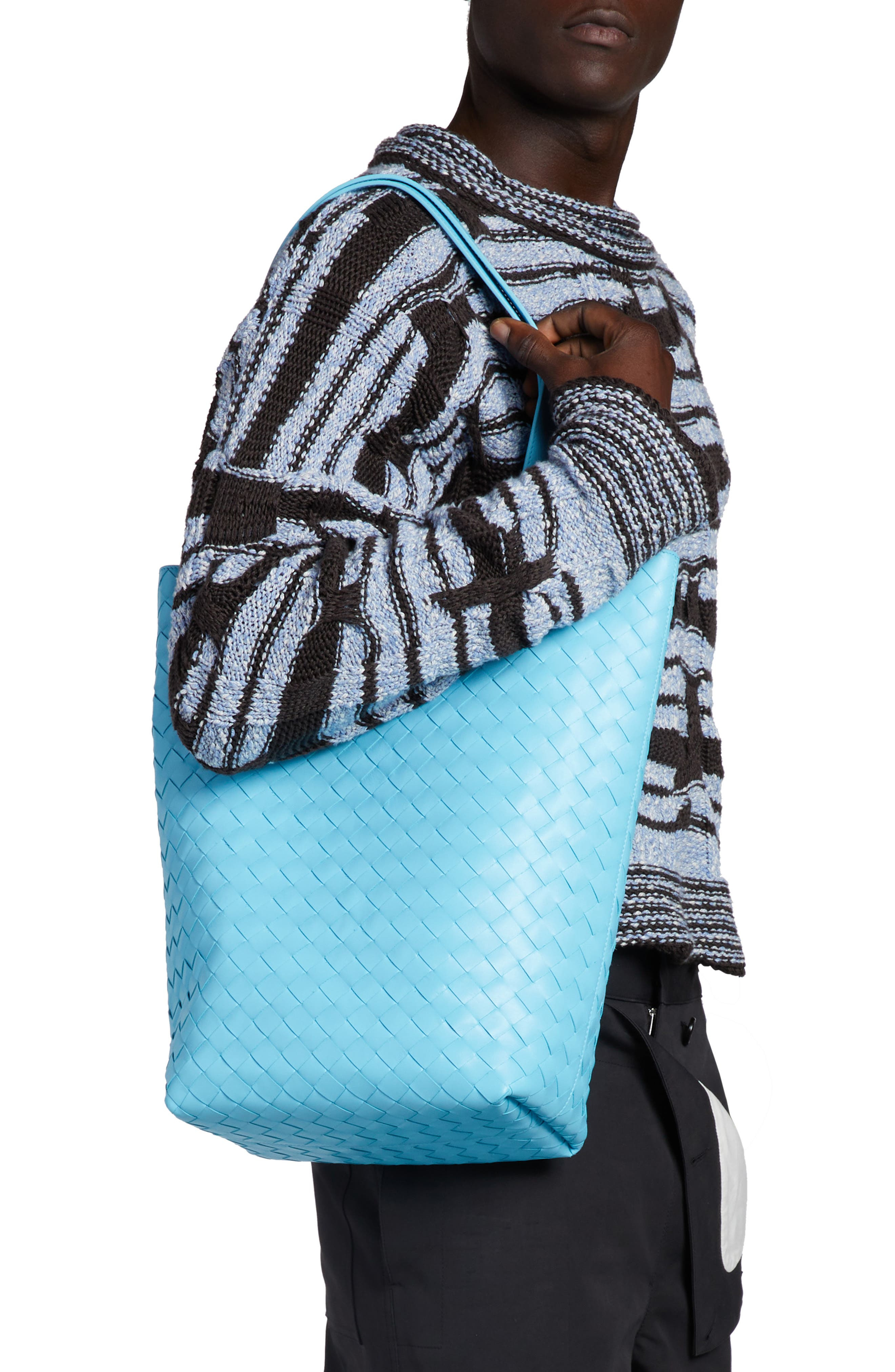 Bottega Veneta Small Intrecciato Leather Tote in Dip/Silver at Nordstrom - 7