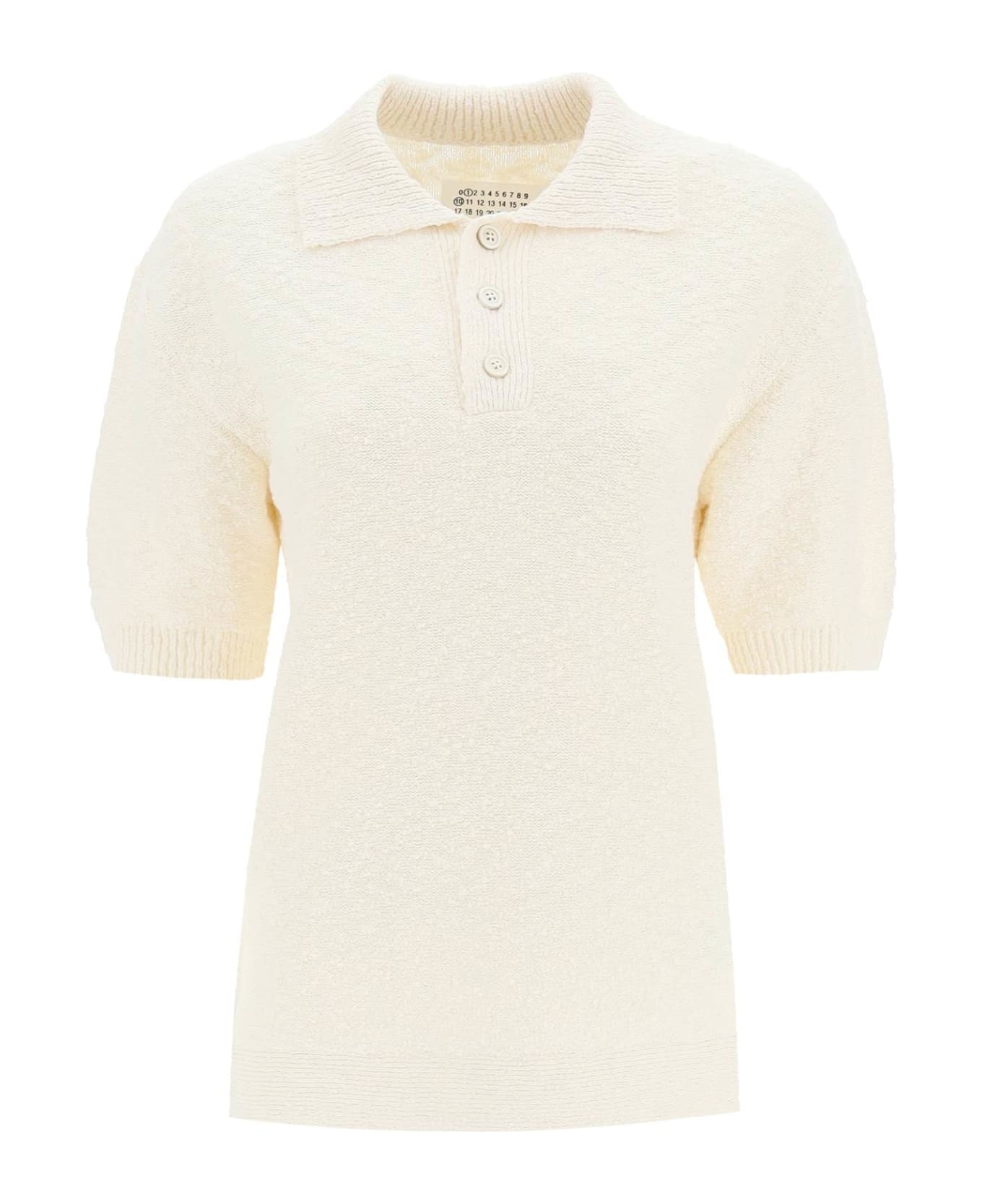Tシャツ・カットソー Maison Margiela Back-Stitch Women's Polo Knit S51GL0043 Maison Margiela Women's Backstitch Polo Knit S51GL0043