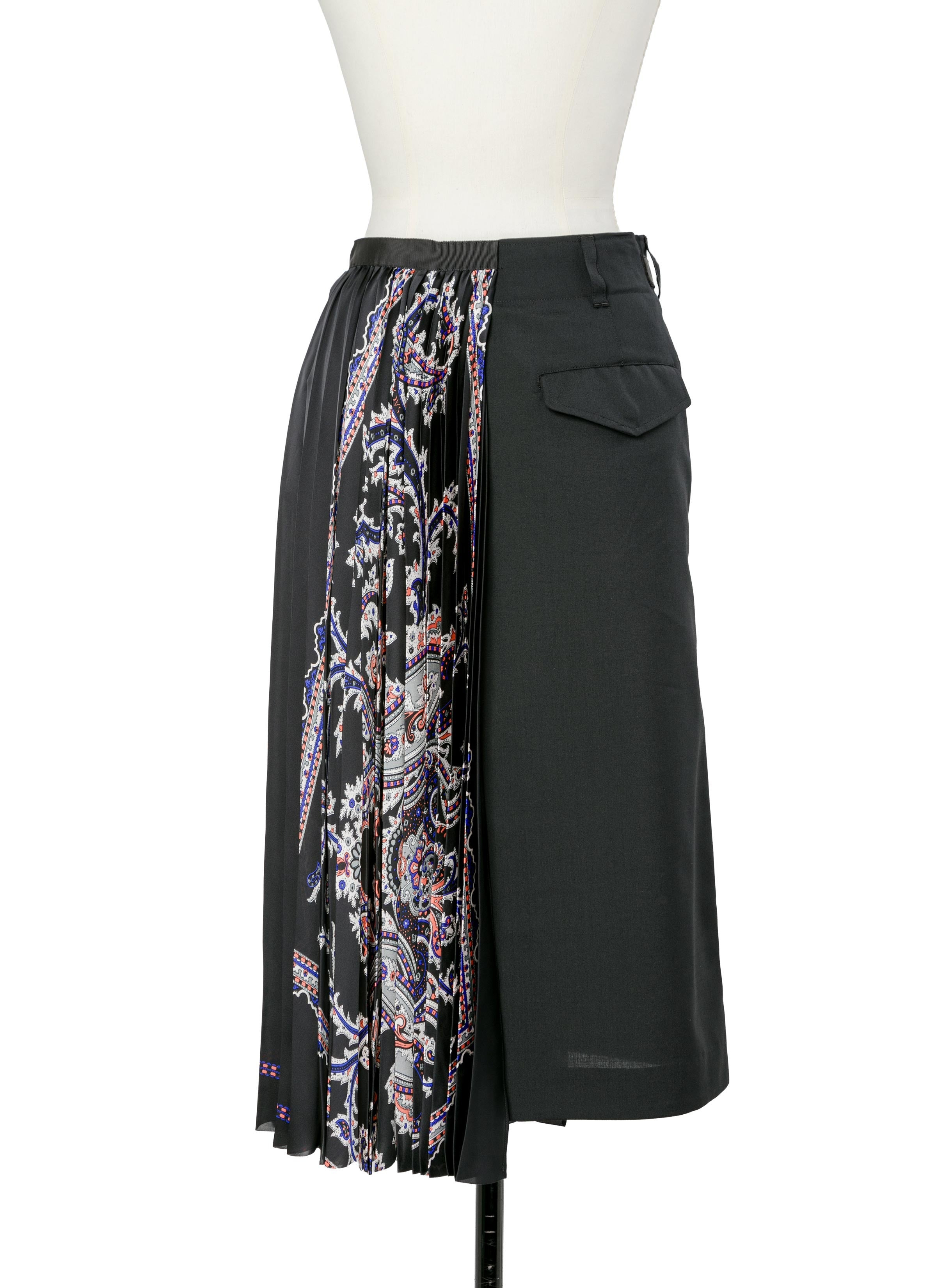 Suiting x Paisley Print Skirt - 4
