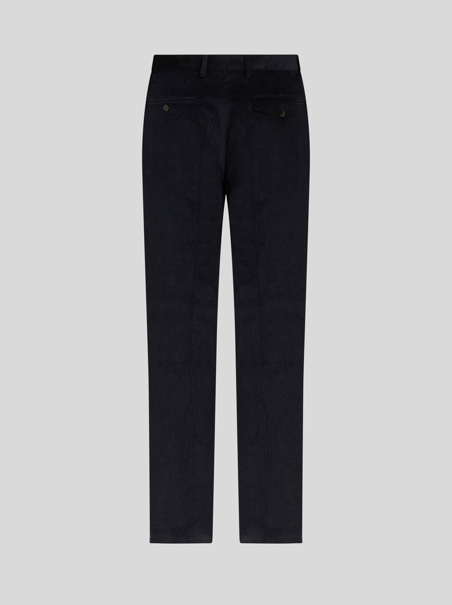 COTTON VELVET TROUSERS WITH BAND - 5