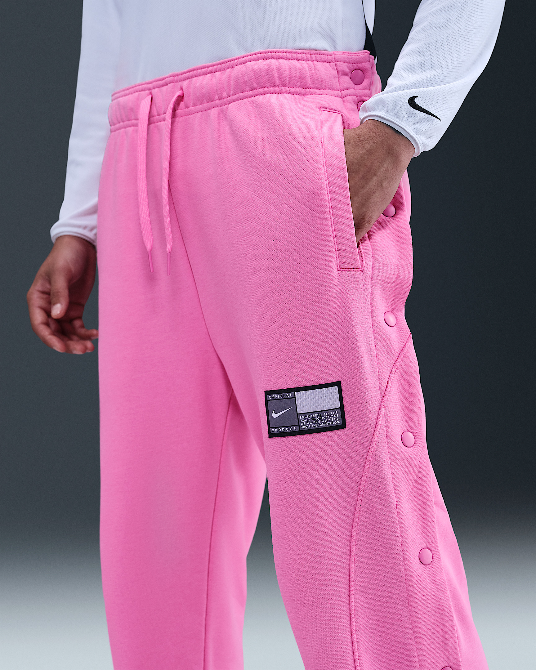 Nike Women's Fleece Tear-Away Basketball Pants - 2