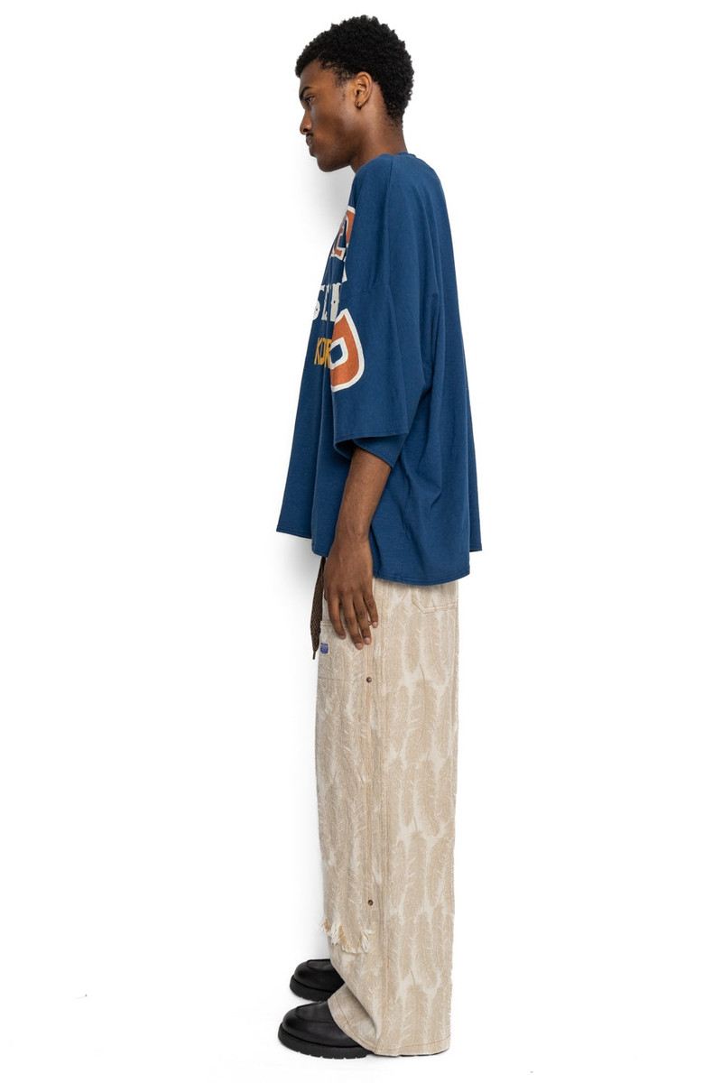 12oz MAGPIE Denim W-Knee EASY Baggy Pants - Ecru 4