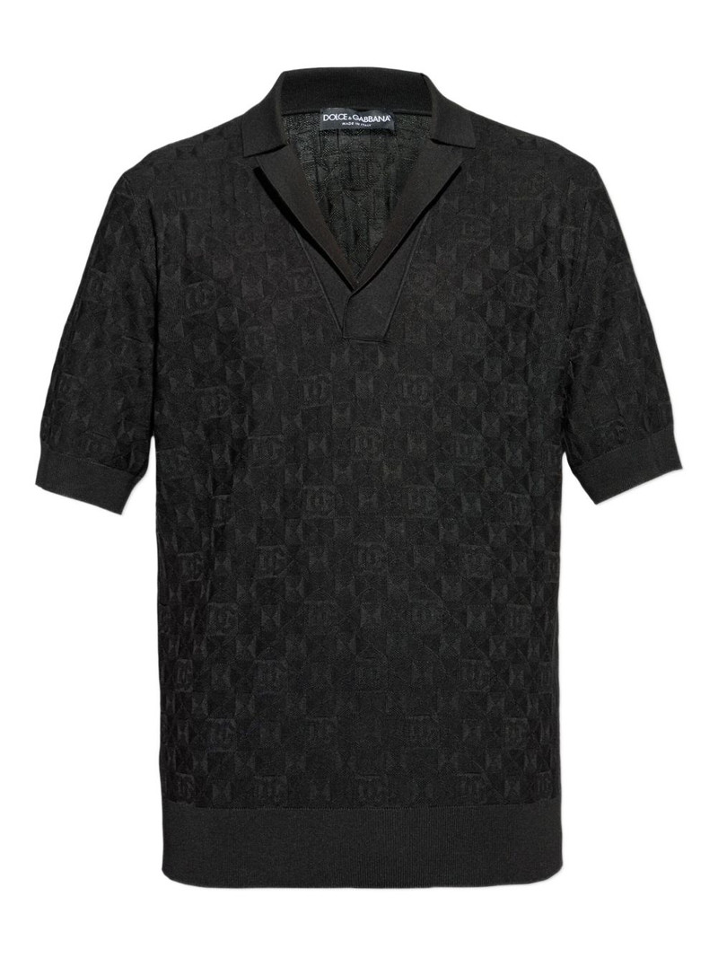 DG-patterned polo top 1