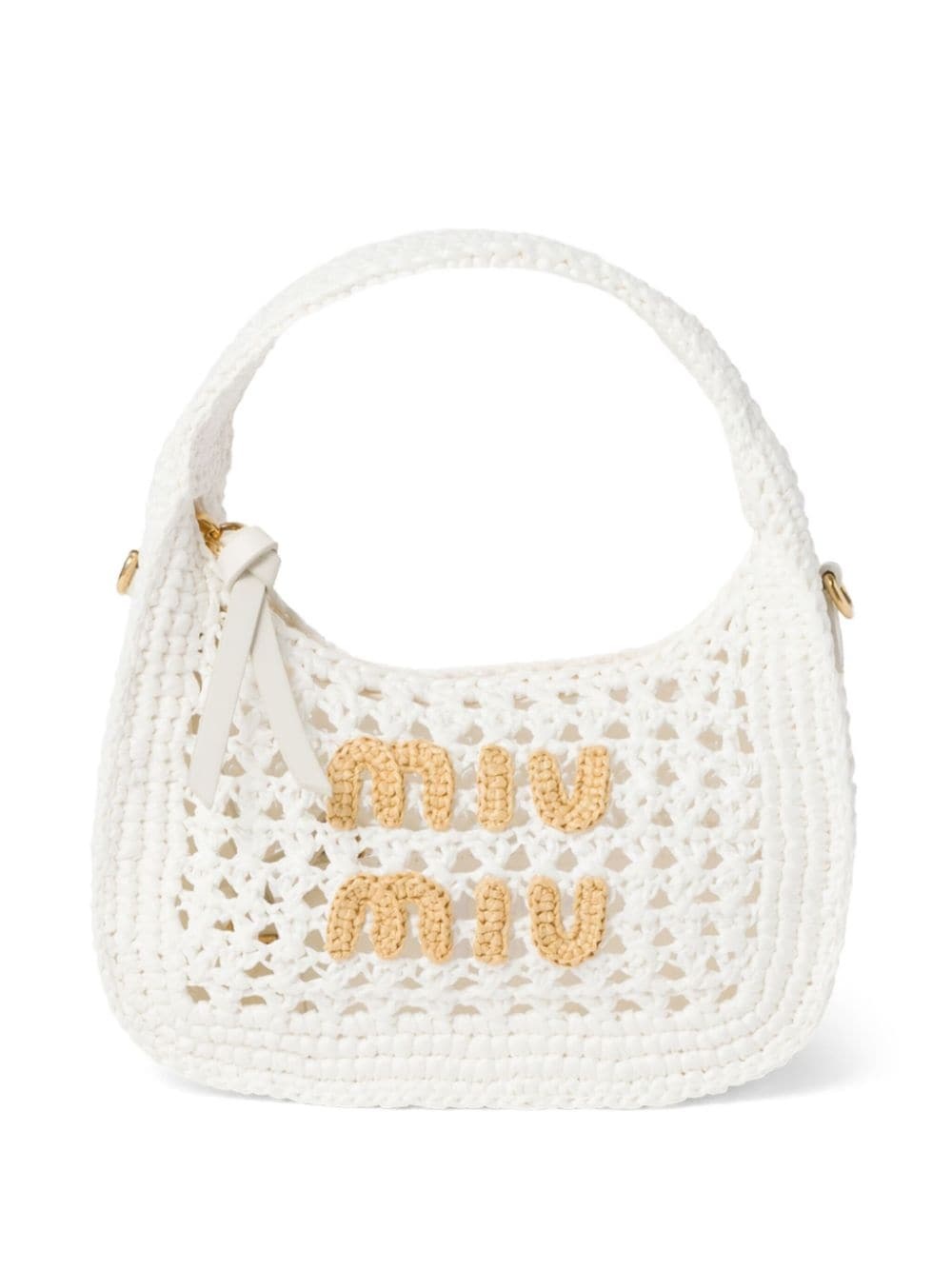 Wander crochet-knit shoulder bag - 1