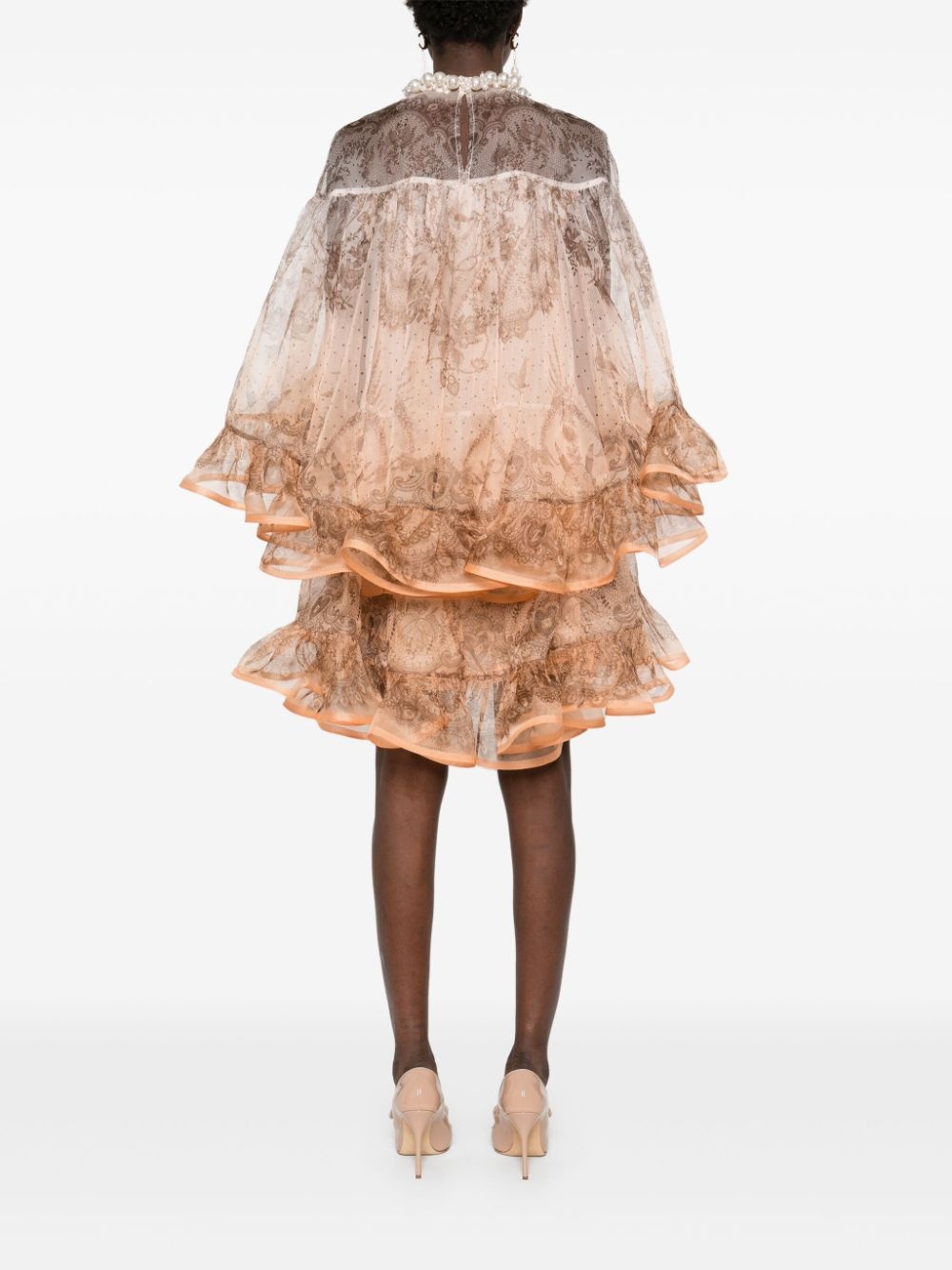 embellished mini dress - 4