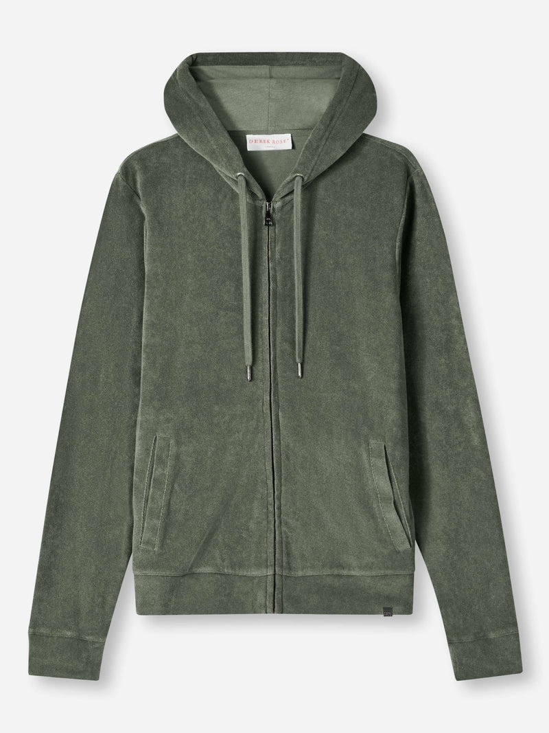Men's Hoodie Isaac Terry Cotton Soft Green - 1
