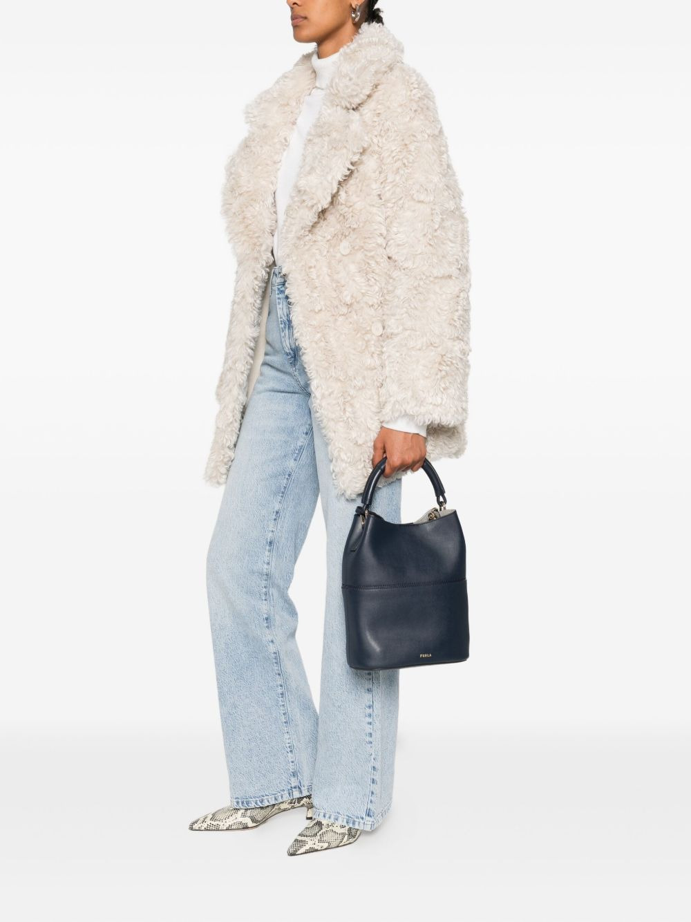small Sfera top-handle bucket bag - 2