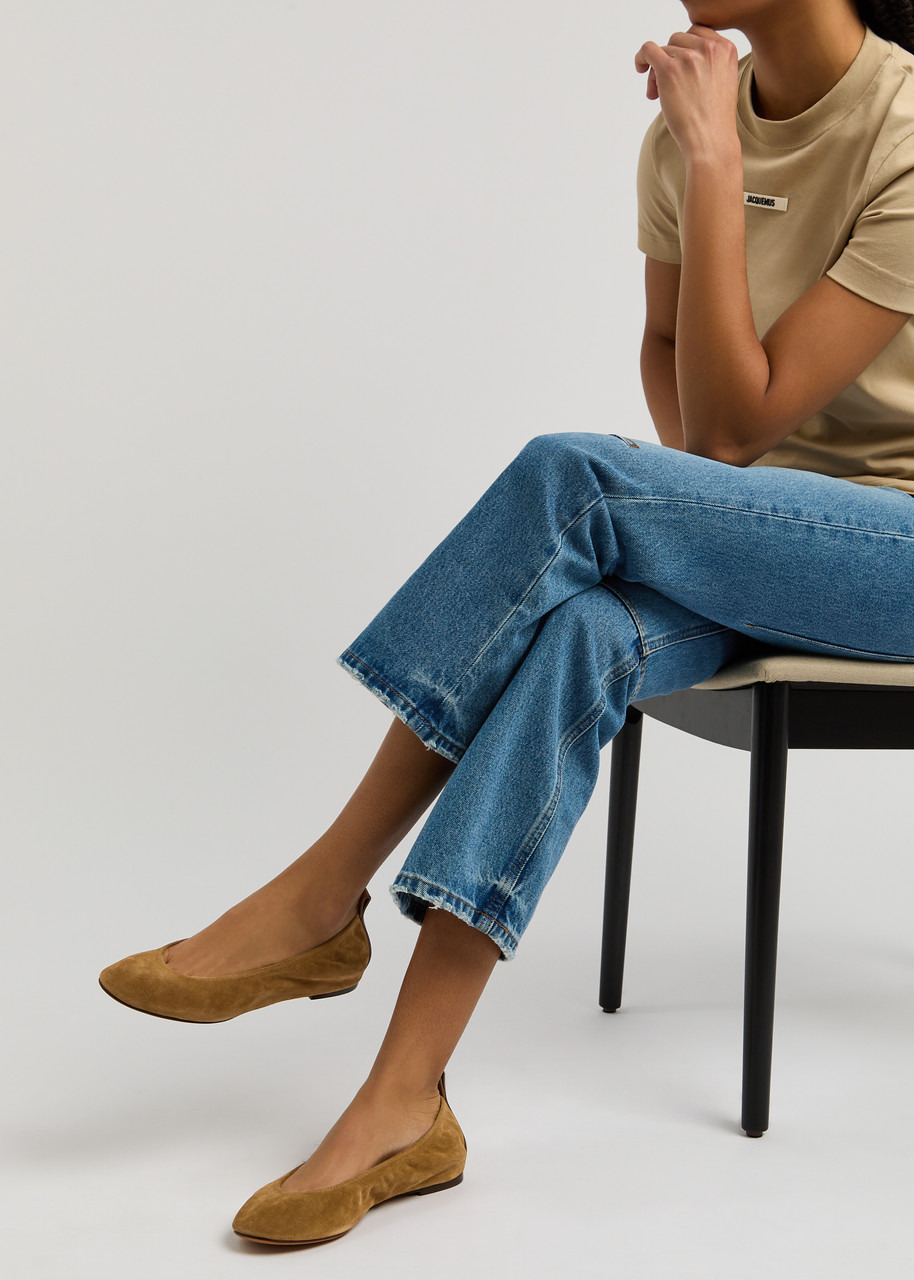 Suede ballet flats - 5
