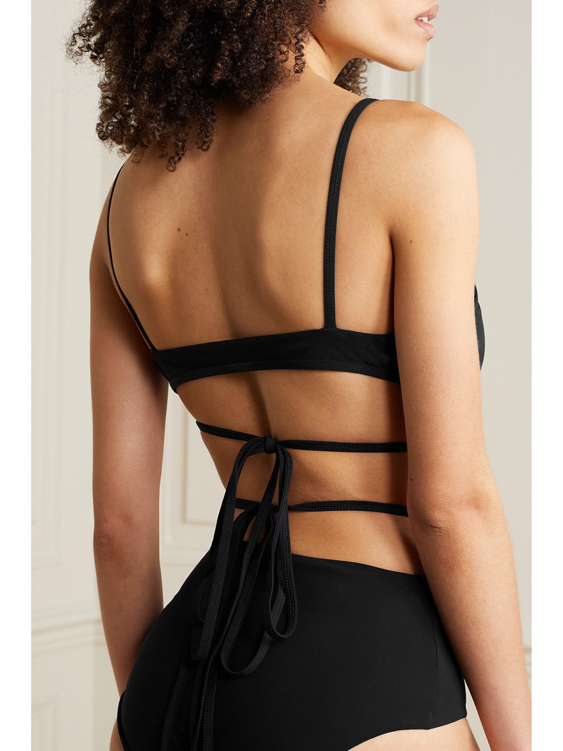 CHRISTOPHER ESBER Cutout Tie-back Bikini Top outlook