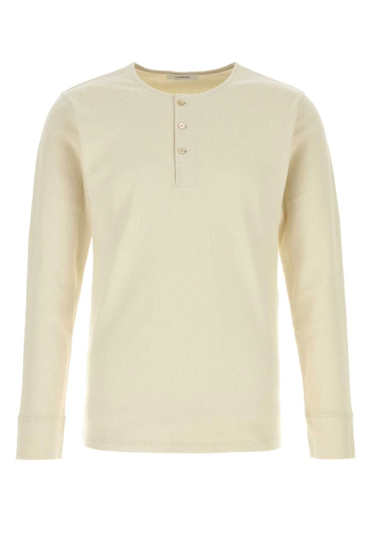 Lemaire Men Ivory Cotton Blend T-Shirt - 1