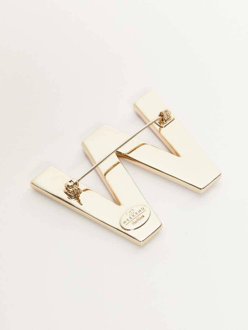 CARELLA Metal brooch with rhinestones 3