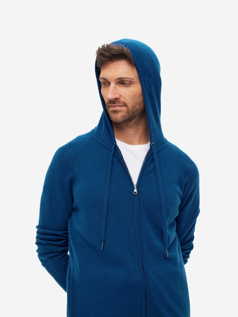 Men's Hoodie Finley Cashmere Ocean Blue - 6