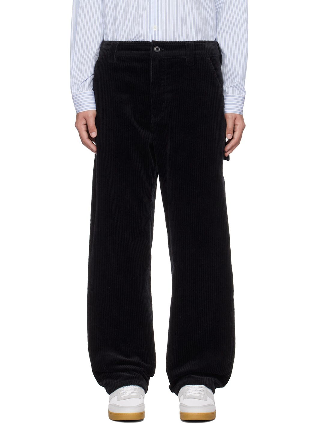 Black Fergus Corduroy Jeans - 1