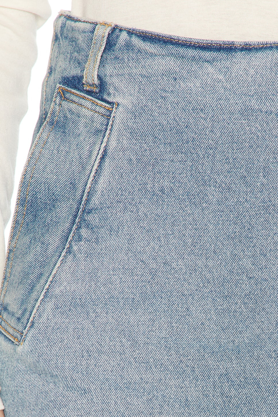 Denim Wrap Detail Skirt - 6