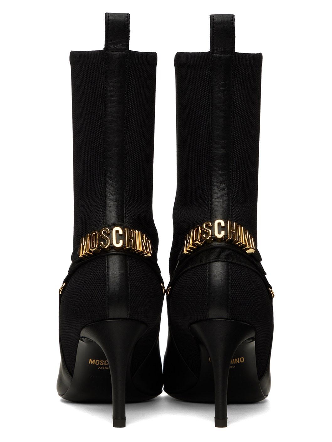 Black Logo Ankle Boots - 2