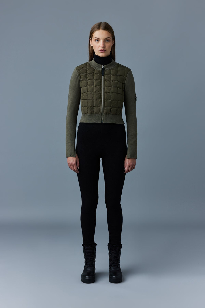 PEACHE recycled hybrid crop pullover 1