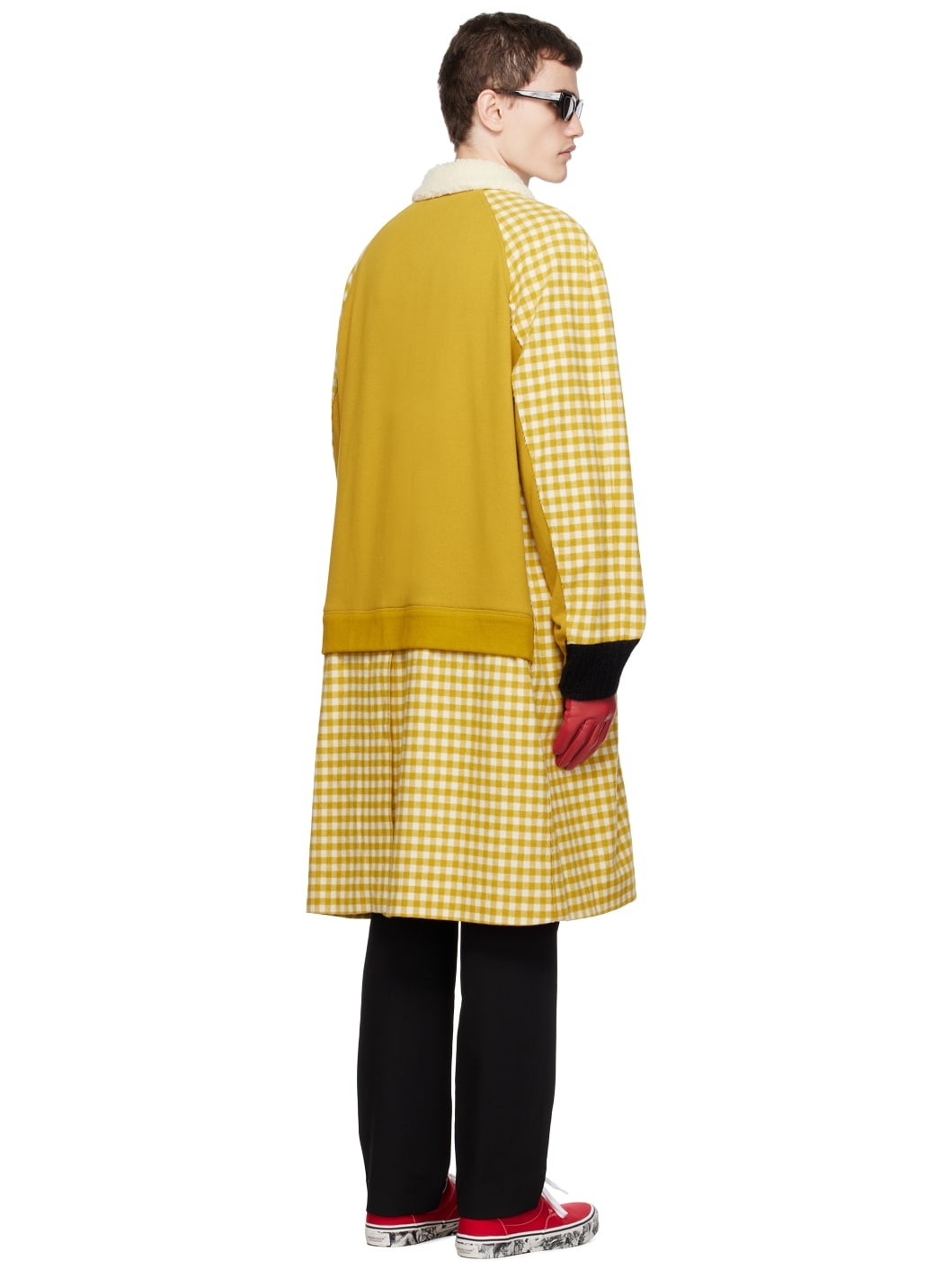 Yellow Check Coat - 3