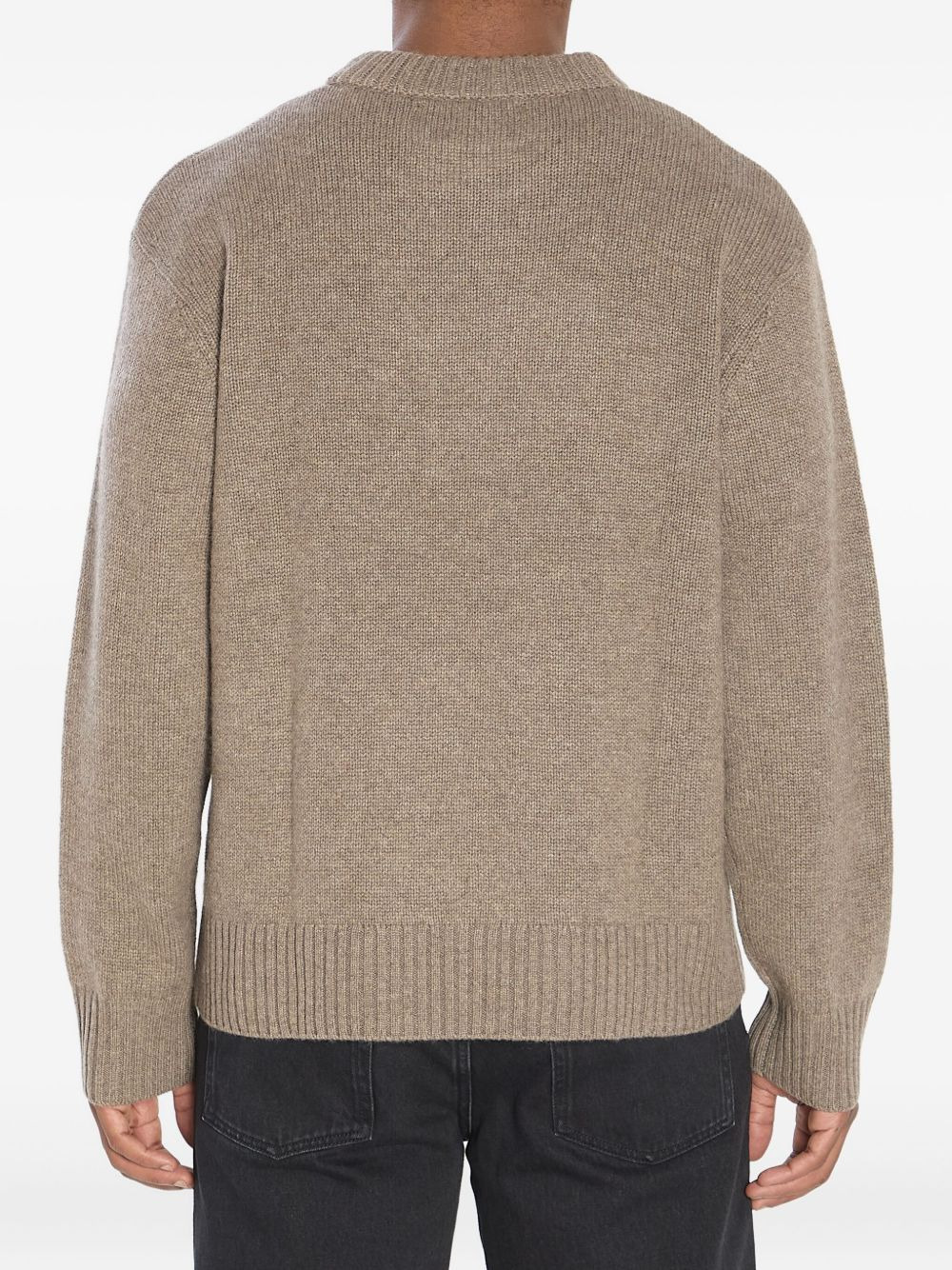 crew-neck ribbed cashmere sweater - 4