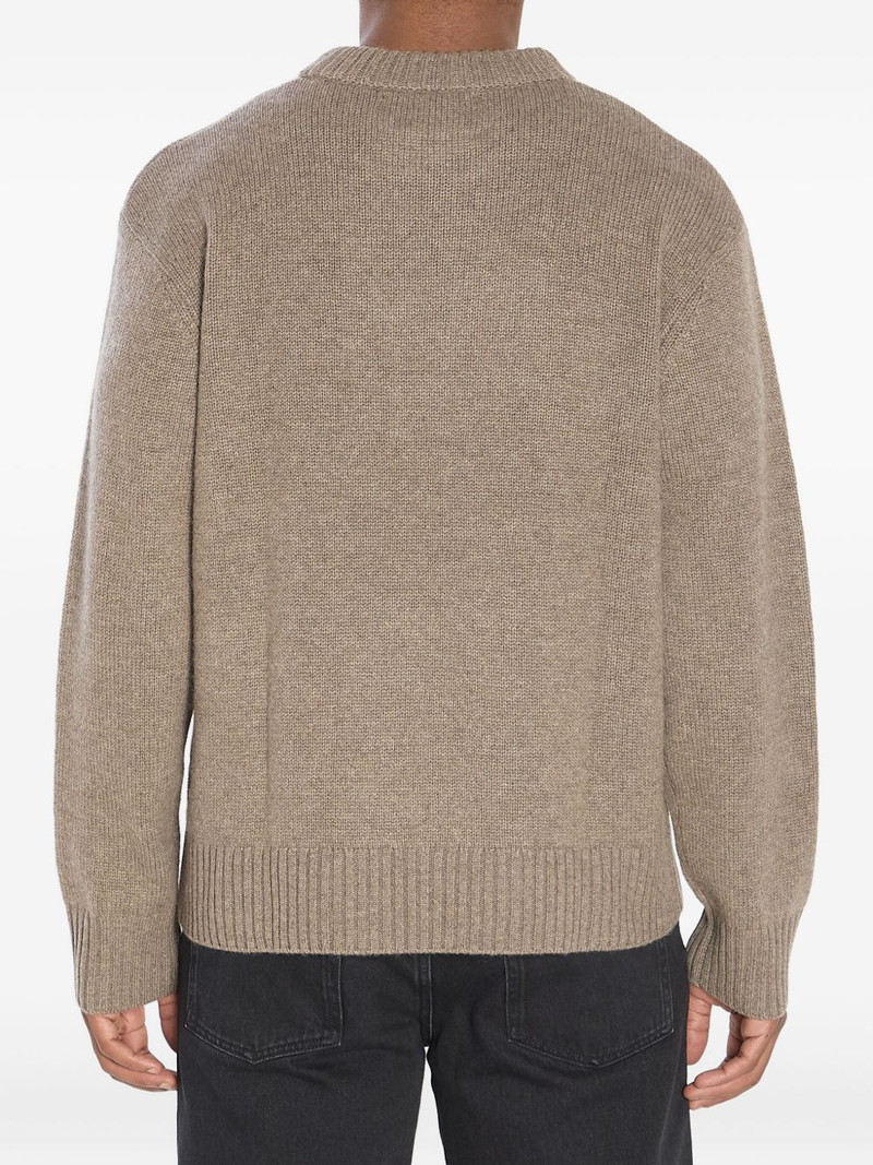 crew-neck ribbed cashmere sweater 4