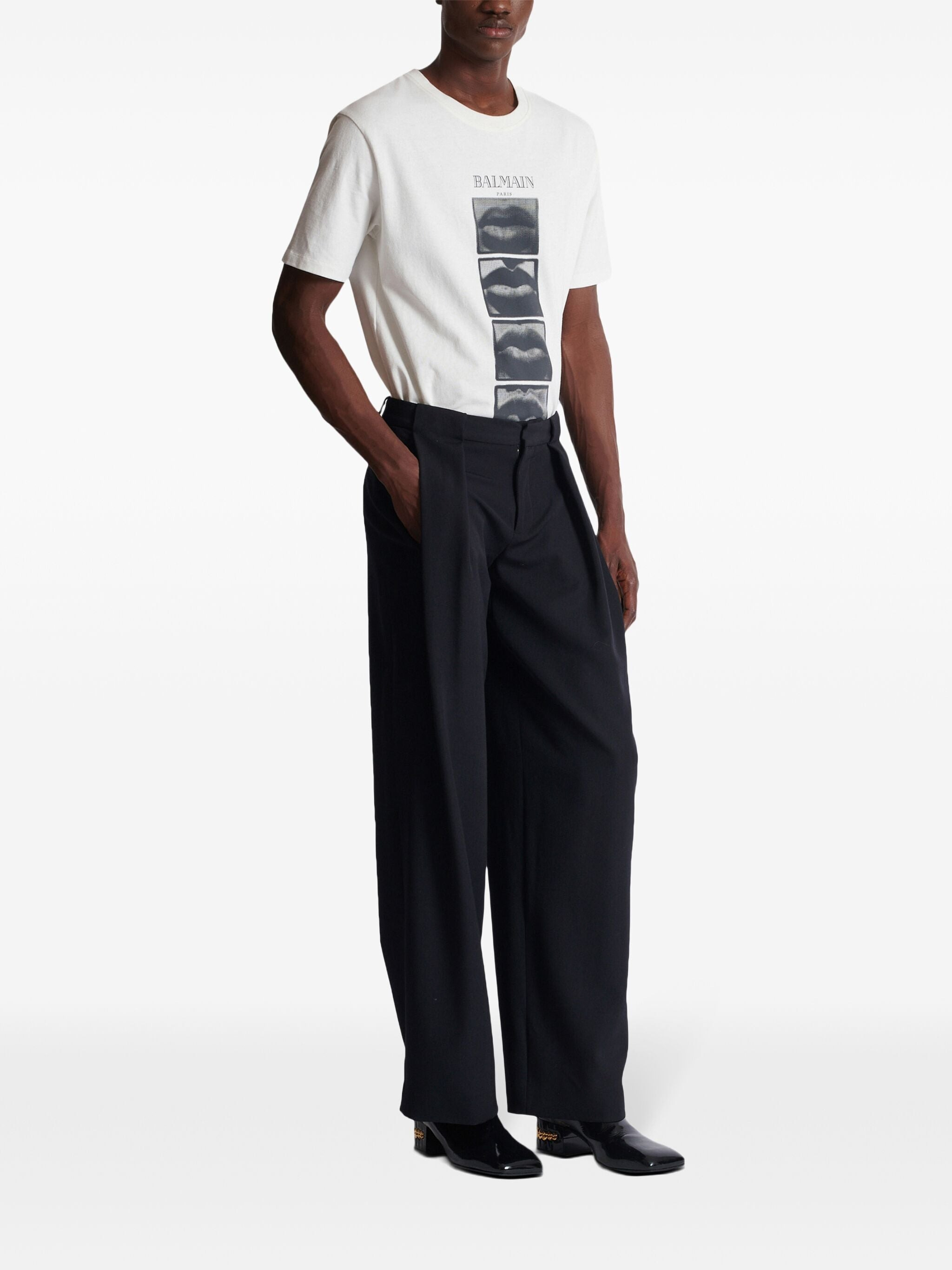 Balmain Men Gdp Pleated Pants - 5