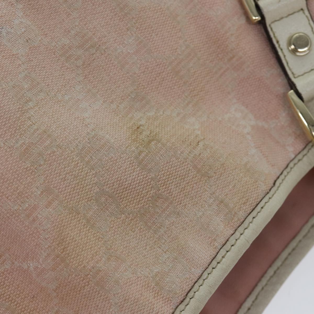 GUCCI GG Canvas Tote Bag Gold Pink - 7