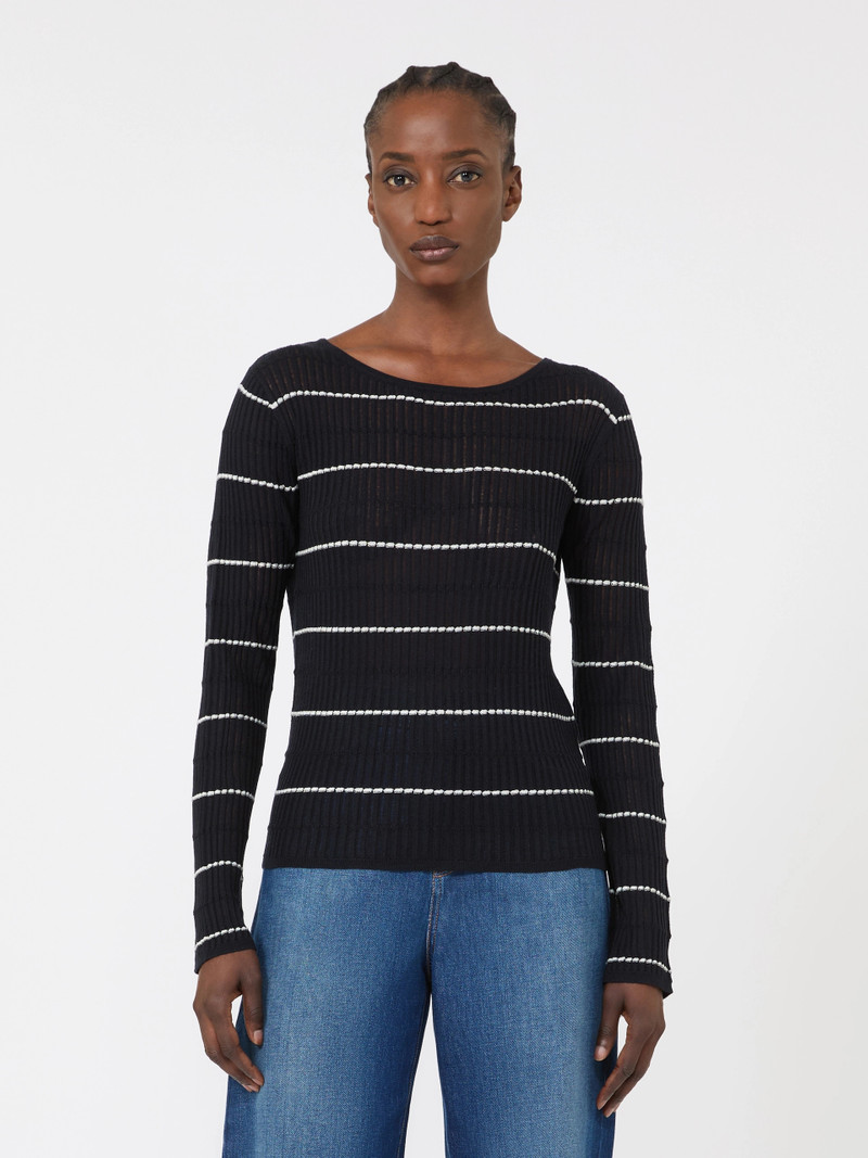 PEDONE Slim-fit wool and silk sweater - NAVY 3