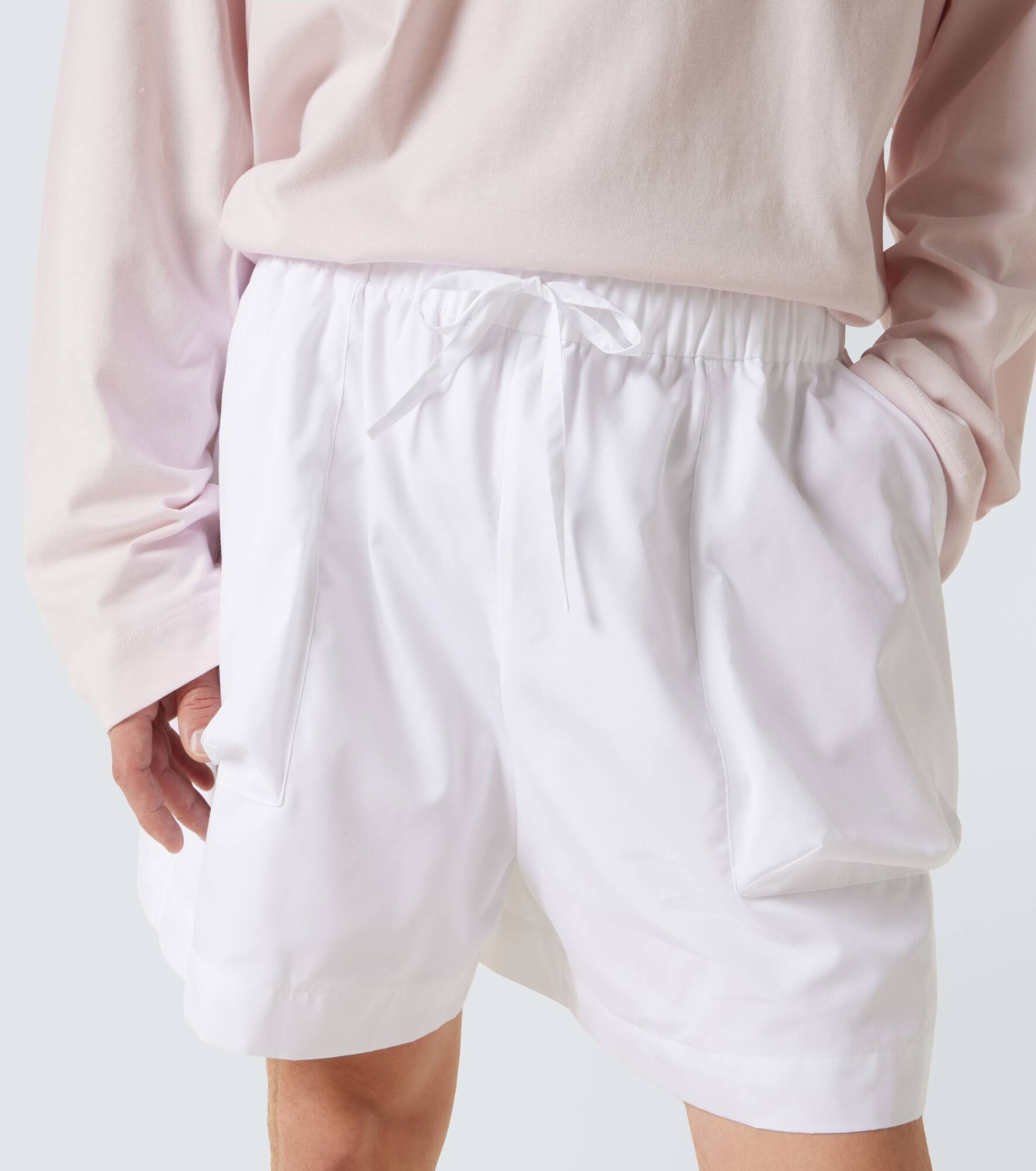 Cotton cargo shorts - 5