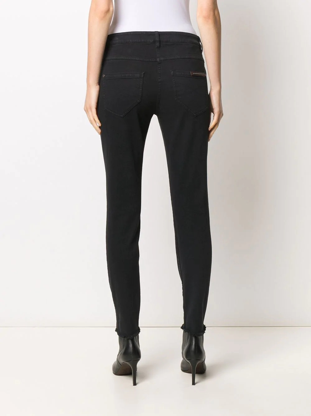 mid-rise skinny jeans - 4