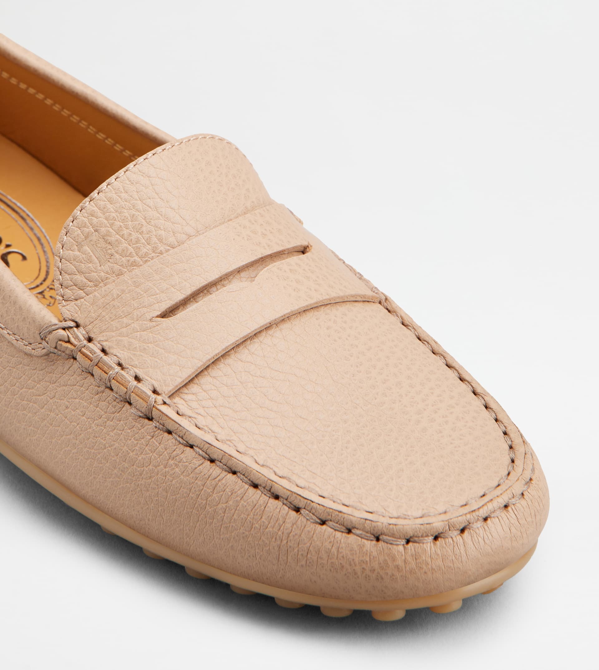 CITY GOMMINO DRIVING SHOES IN LEATHER - PINK - 6