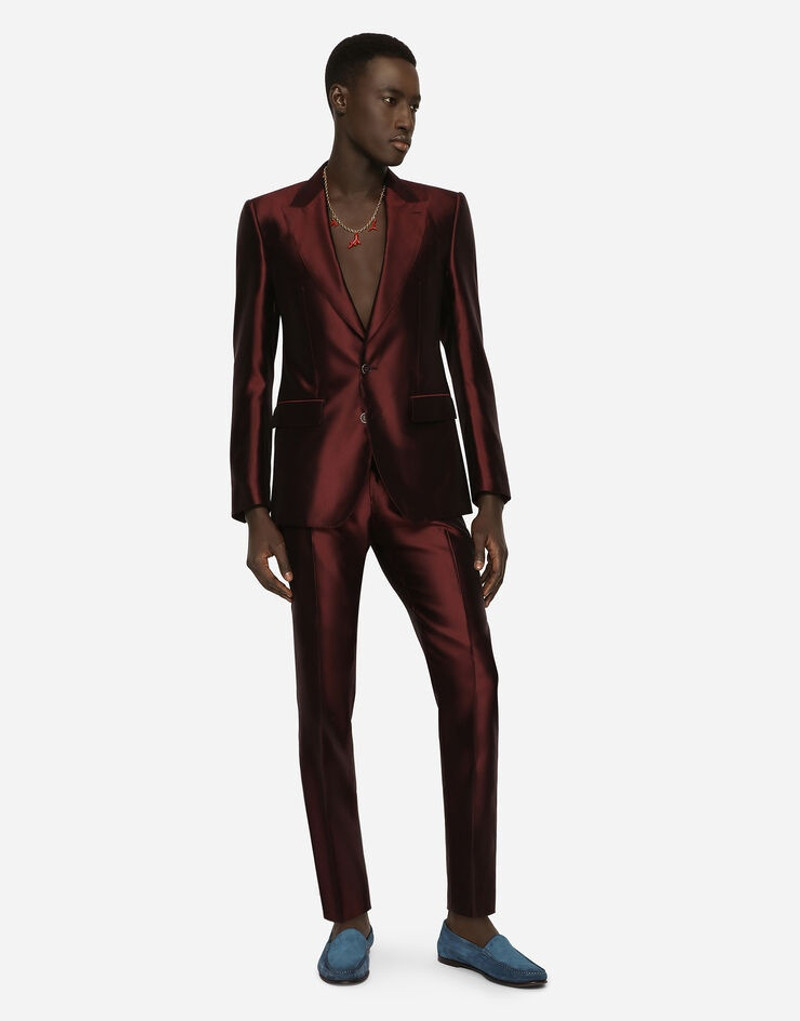 Dolce & Gabbana Mikado silk Sicilia-fit suit outlook