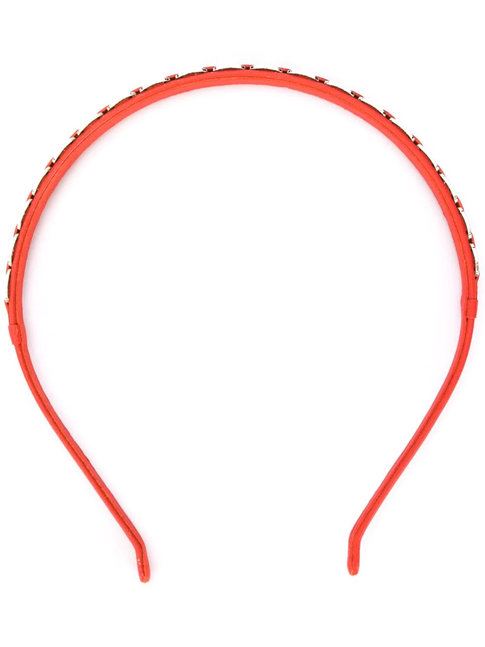 chain leather hairband - 1