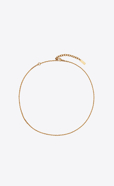 SAINT LAURENT small faceted cable-chain necklace outlook