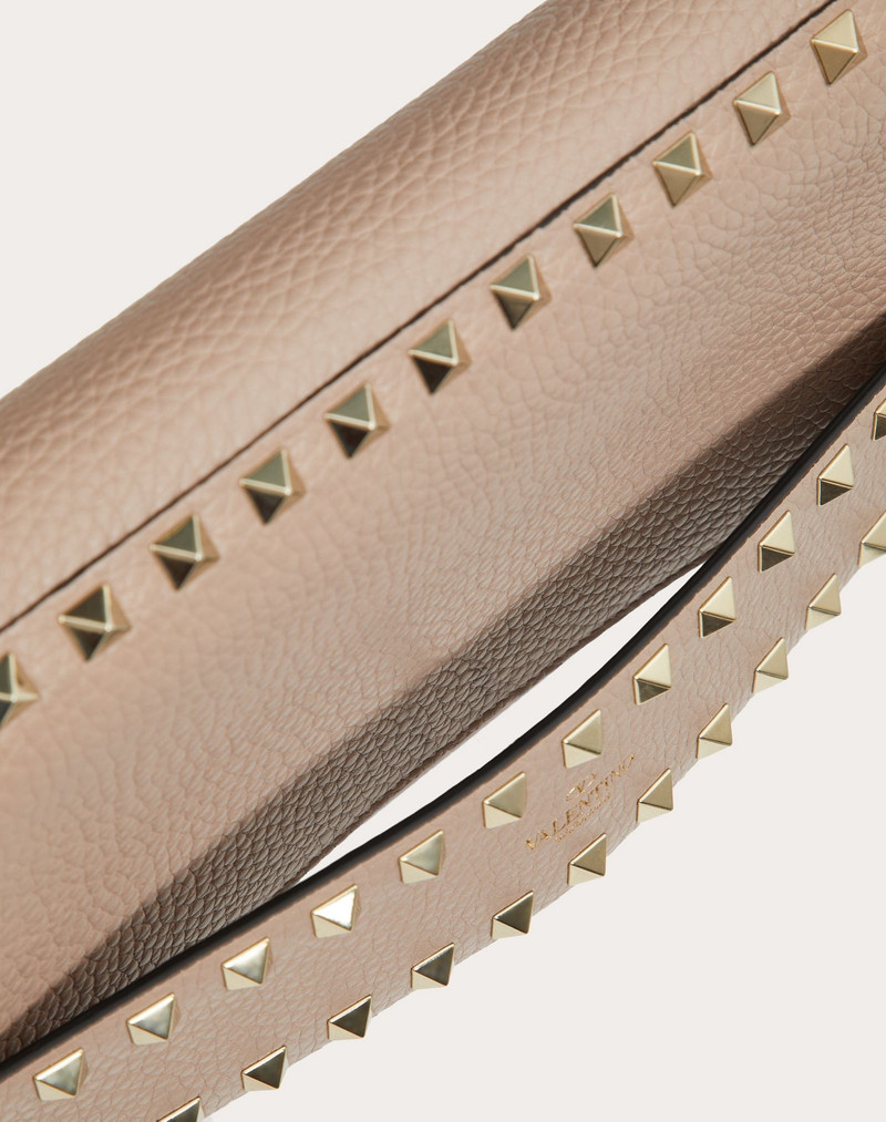 Rockstud Grainy Calfskin Clutch 5