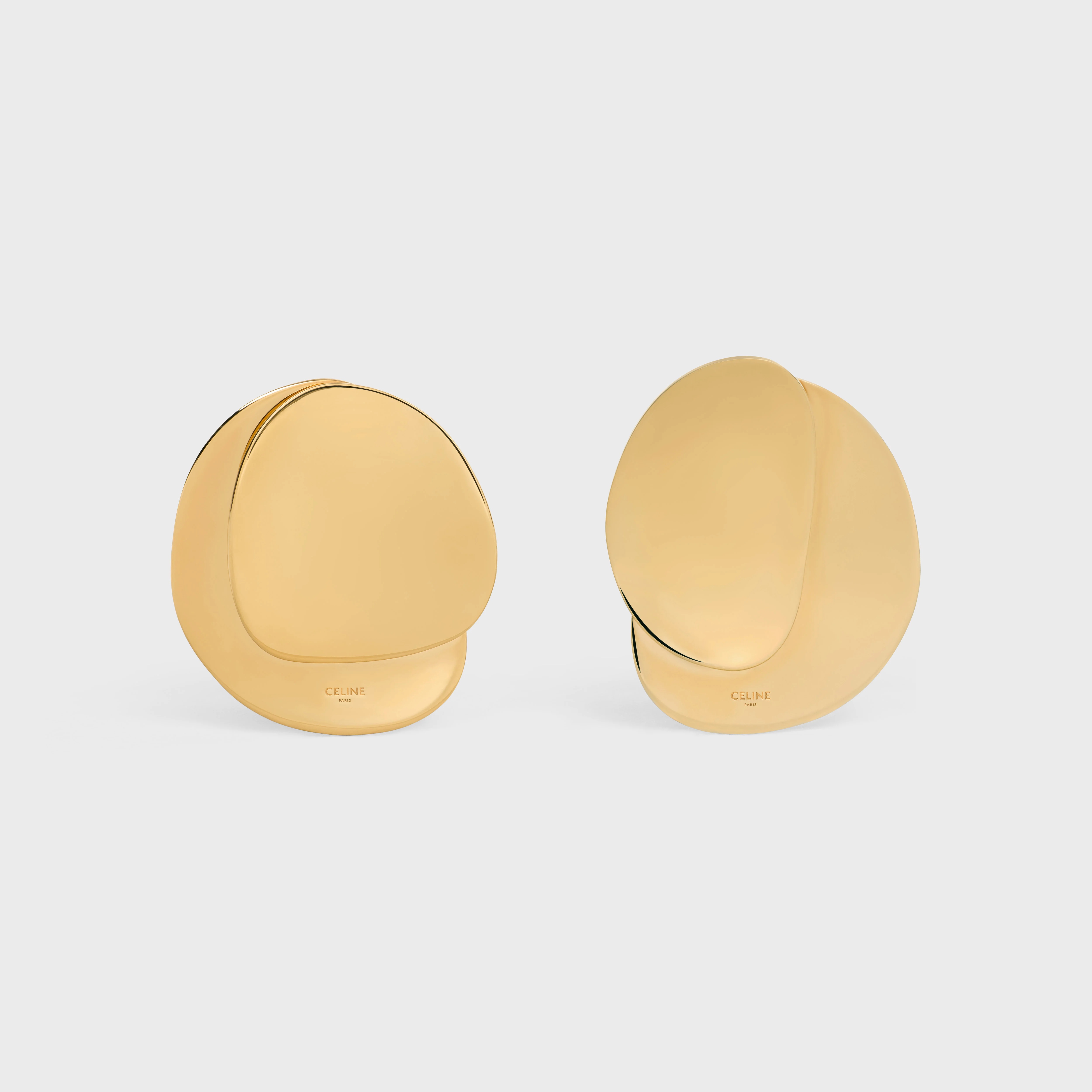 Celine Petale Earrings in Brass with Gold Finish - 1