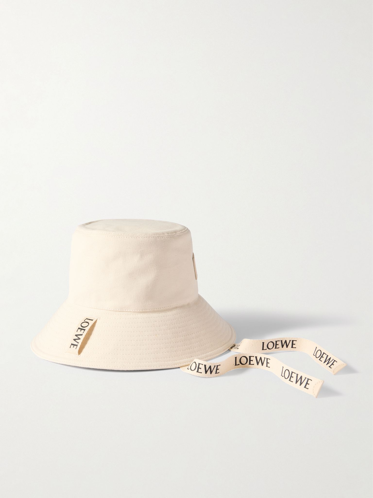 + Paula’s Ibiza Logo-Appliquèd Cotton-Canvas Bucket Hat Ivory - 3
