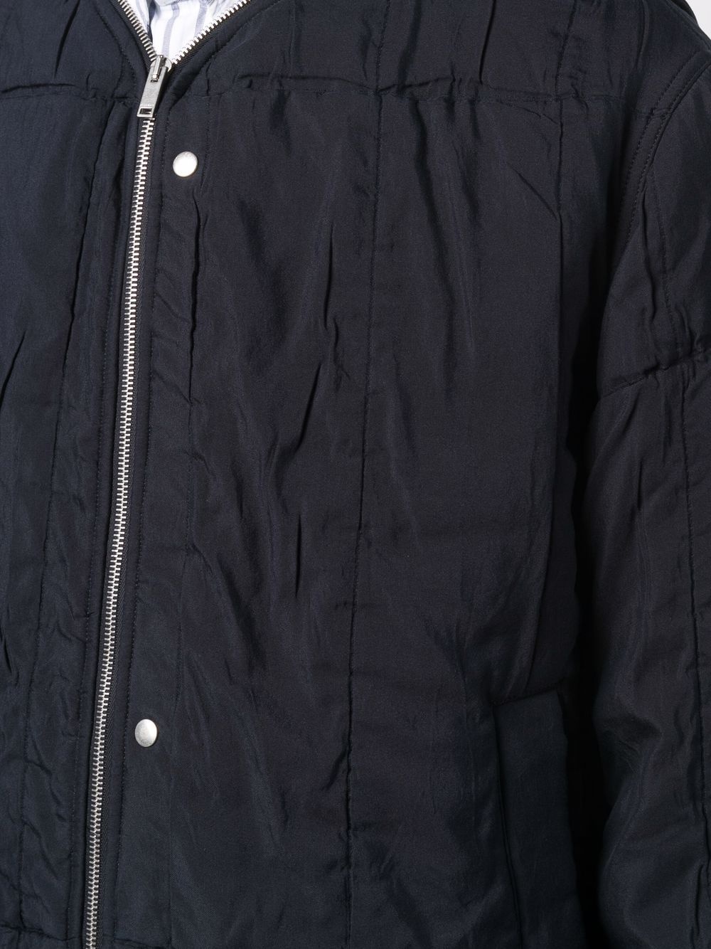 zipped padded bomber jacket - 5